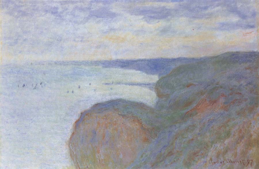 On the Cliff near Dieppe,Overcast Skies